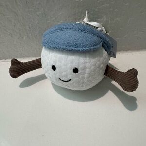 Authentic Jellycat Amuseables Sports Golf Bag Charm keychain Retired ONLY ONE